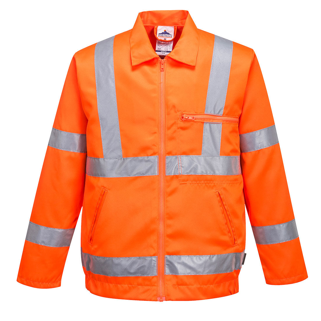 RT40ORR - Polyester-cotton RIS Hi-Vis Jacket