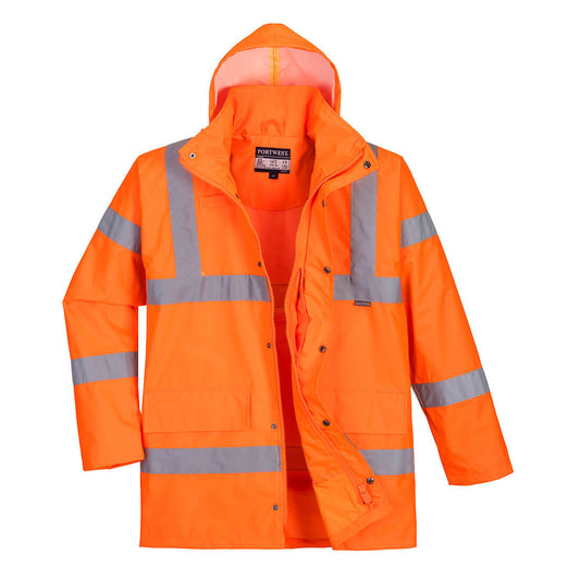 RT60ORR - Hi-Vis breathable Rain Traffic jacket
