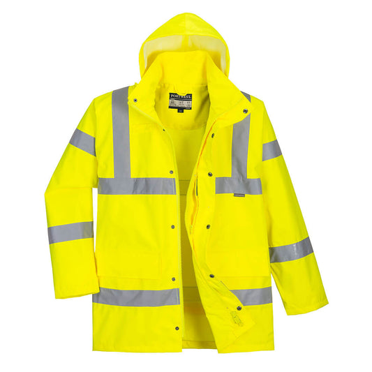 RT60YER - Hi-Vis breathable Rain Traffic jacket
