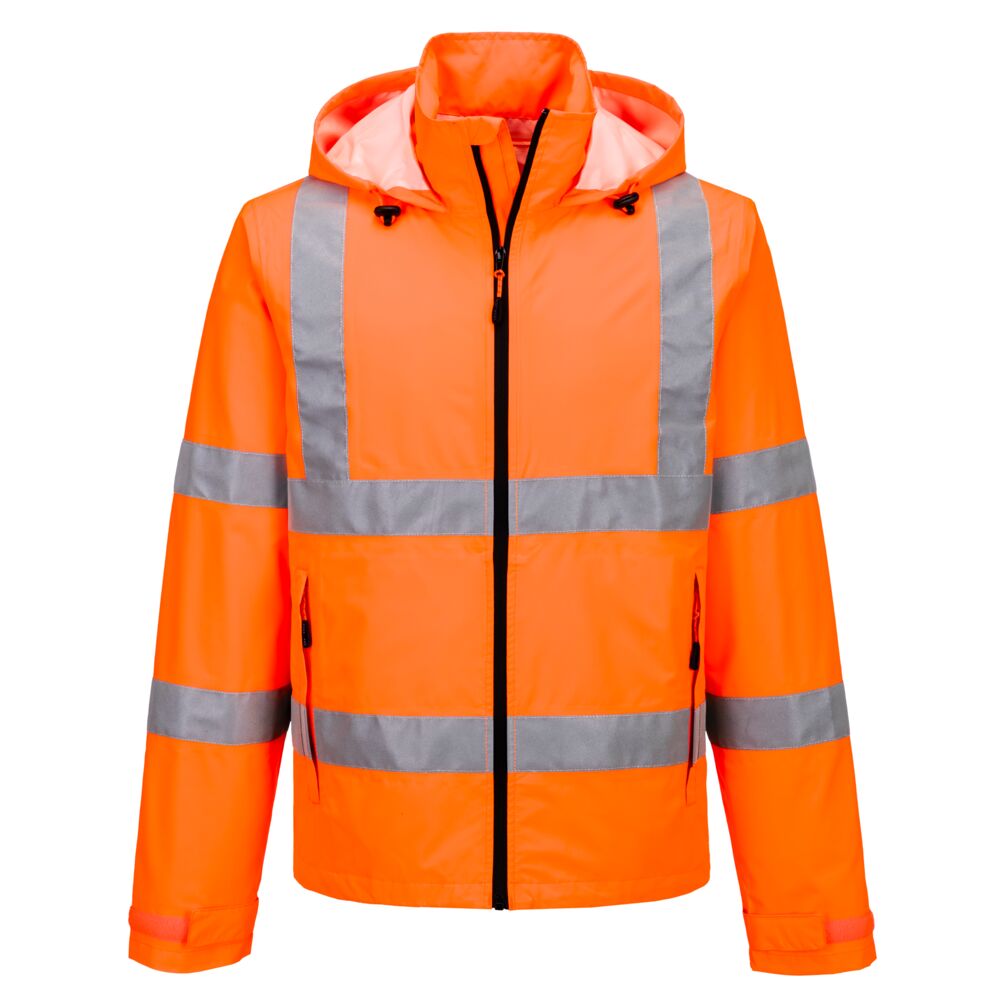 S164ORR - Hi-Vis Foldable Lightweight Jacket