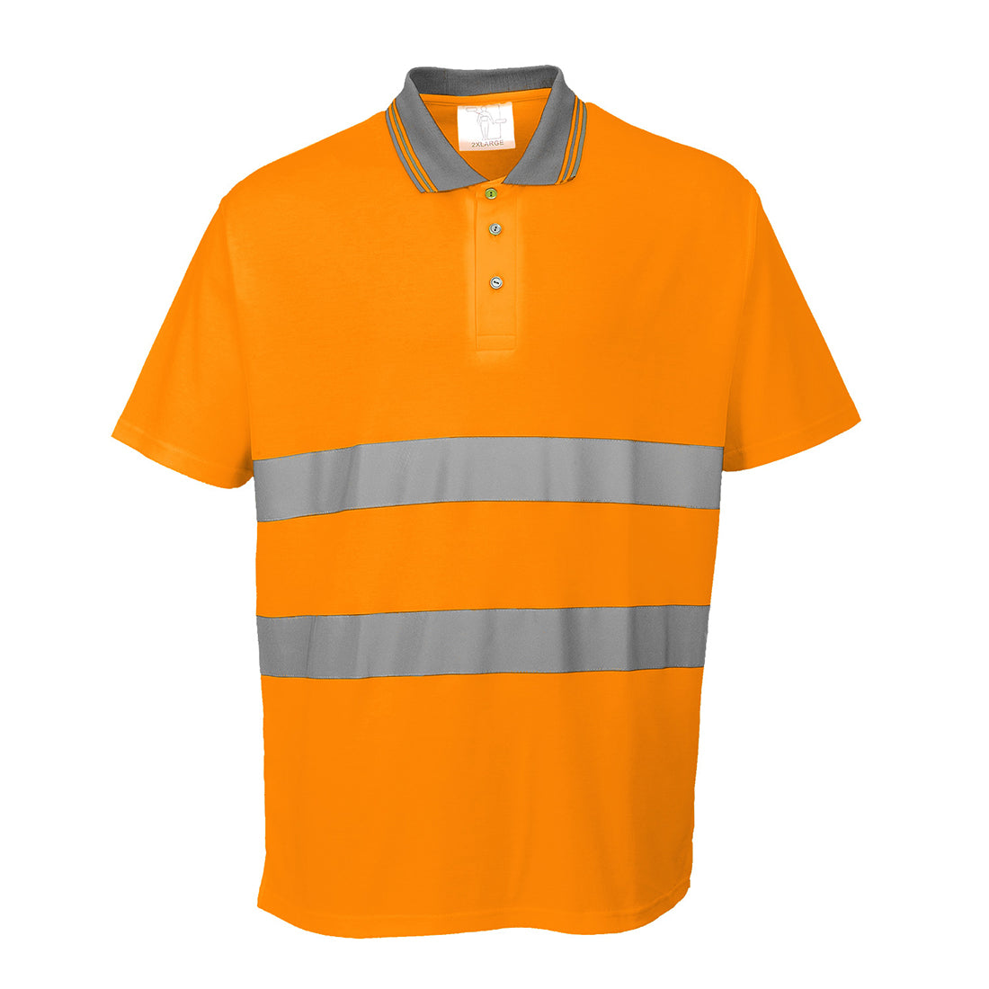S171ORR - Polo Cotton Comfort Hi-Vis S/S