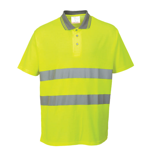 S171YER - Polo Cotton Comfort Hi-Vis S/S
