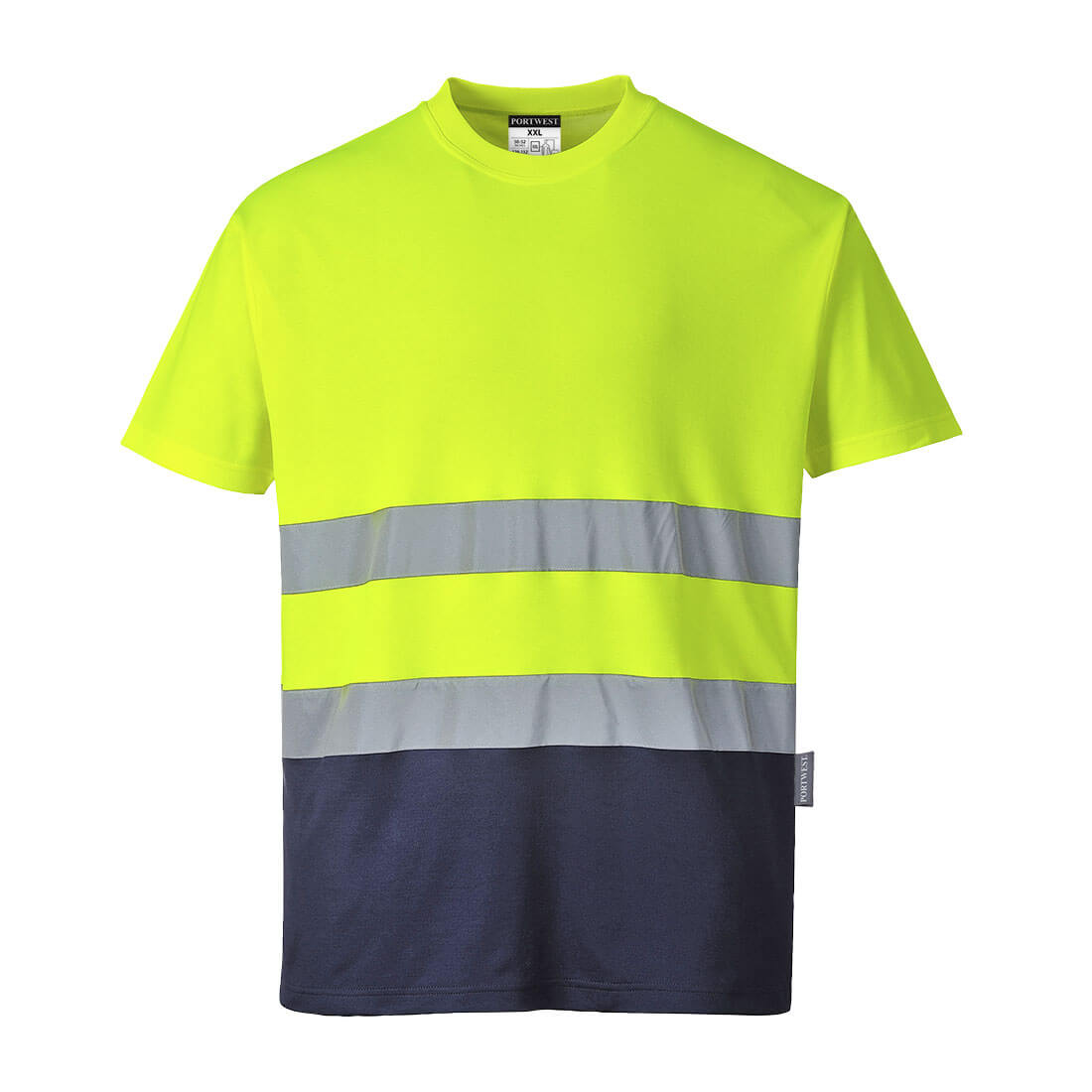S173YNR - Two-tone Cotton Comfort Hi-Vis S/S T-Shirt