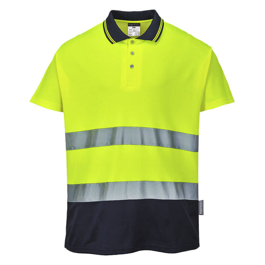 S174YNR - Two-tone Cotton Comfort Hi-Vis polo shirt