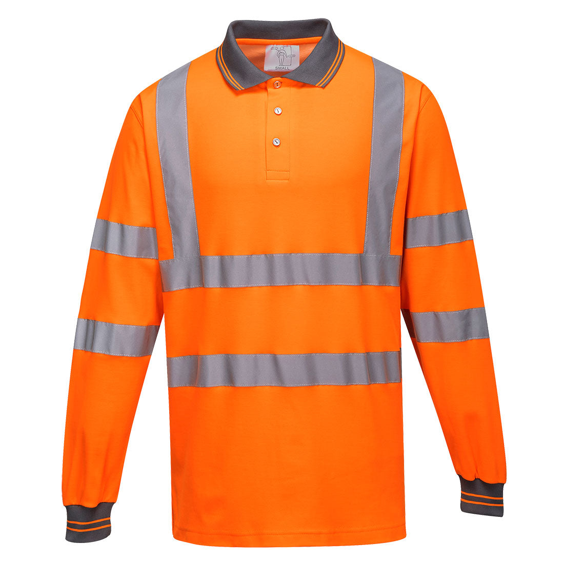 S271ORR - Langarm-Poloshirt Cotton Comfort Hi-Vis