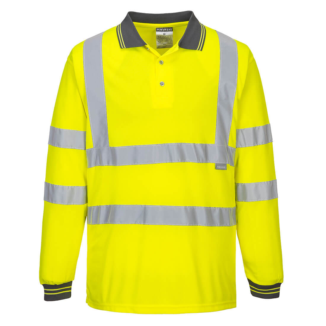 S277YER – Hi-Vis-Langarm-Poloshirt
