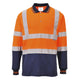 S279ONR - Polo haute visibilité bicolore manches longues