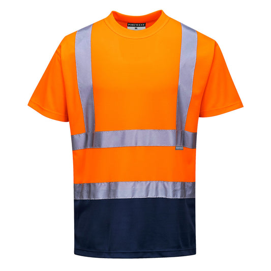 S378ONR - Two-tone T-shirt - Hi-Vis