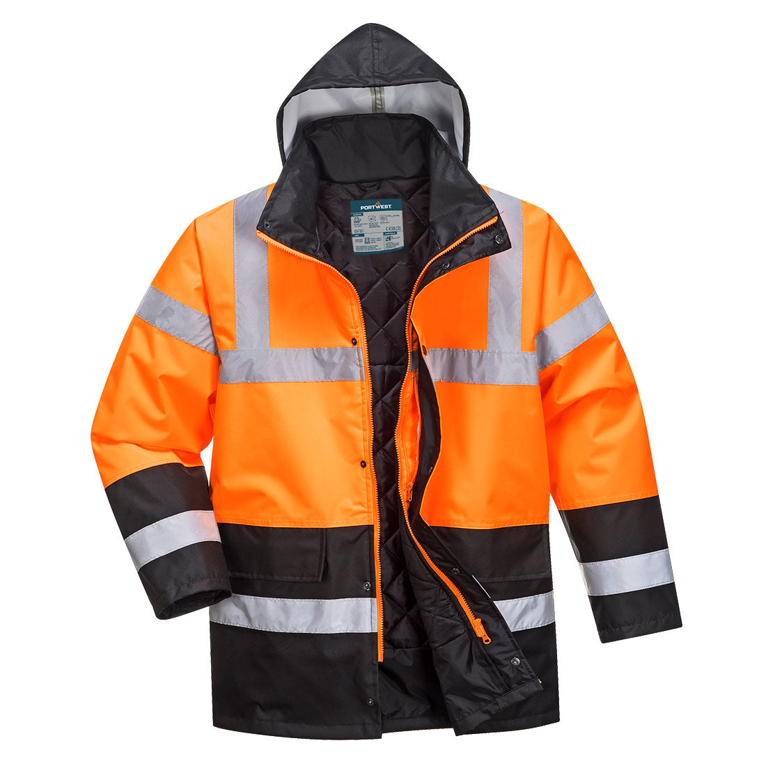 S467OBR - Two-tone Hi-Vis Traffic Jacket