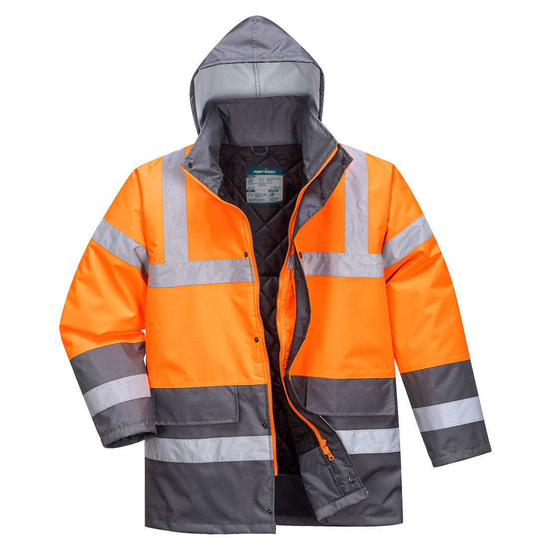 S467OGY - Two-tone Hi-Vis Traffic Jacket