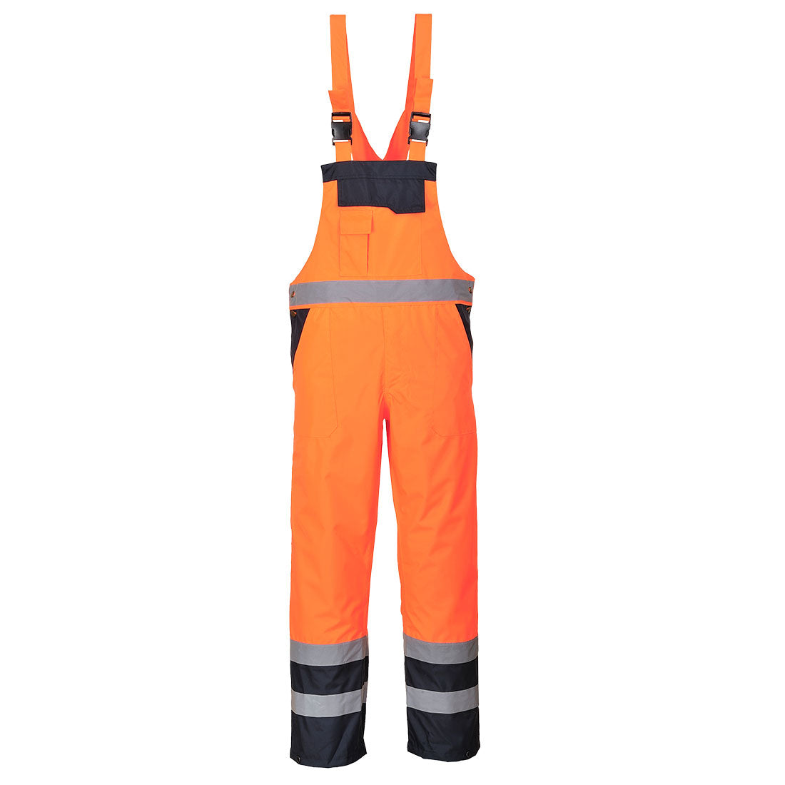 S489ORR - Salopette Hi-Vis bicolore - foderata
