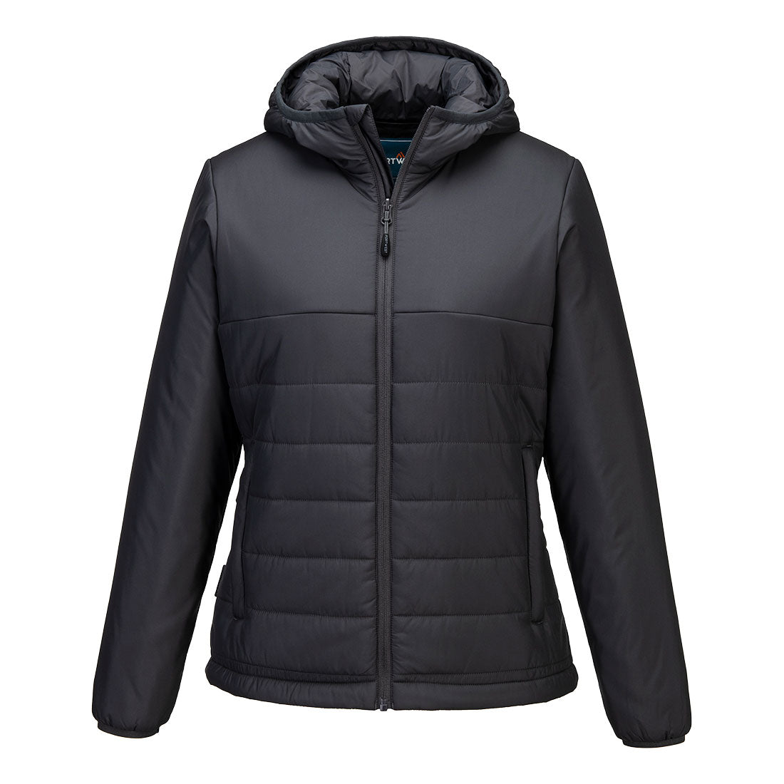 S613MGR - Women's Hooded Baffle Jacket