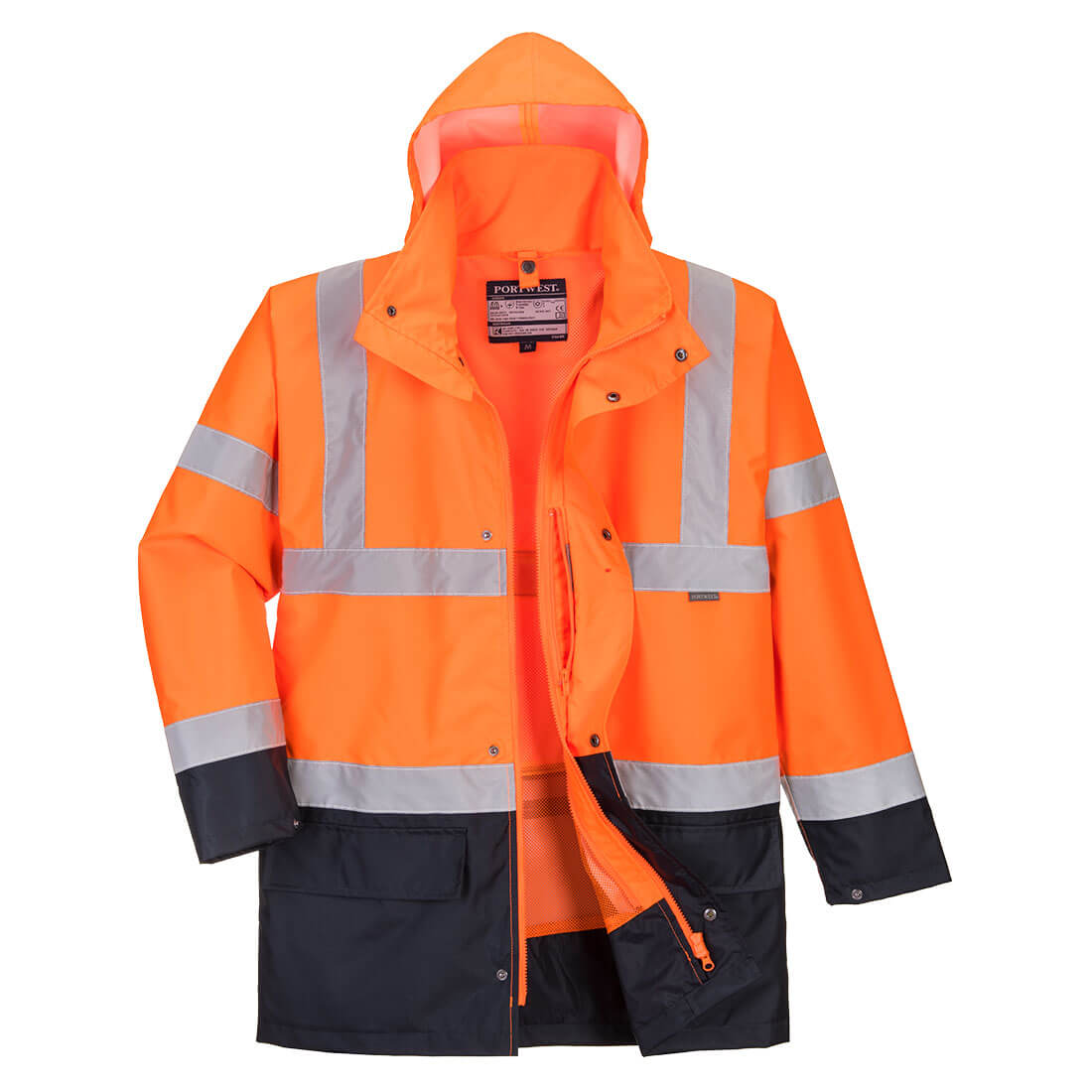 S766ONR - Veste essentielle haute visibilité bicolore 5 en 1