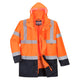 S766ONR - Veste essentielle haute visibilité bicolore 5 en 1