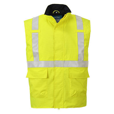 S776YER - Gilet matelassé antistatique FR Bizflame Rain Hi-Vis