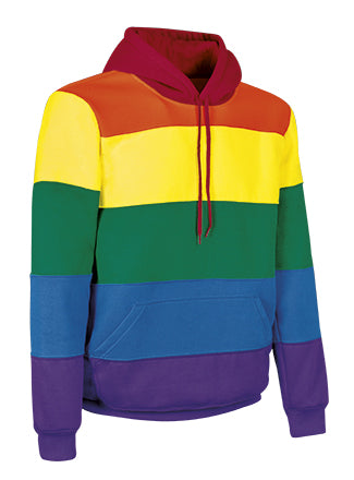 Felpa con cappuccio Rainbow